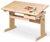 Biurka dla dzieci - Młodzieżowe, dziecięce biurko regulowane z szufladą C8-G58 - miniaturka - grafika 1
