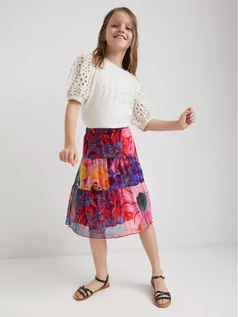 Sukienki i spódniczki dla dziewczynek - Desigual Spódnica MONSIEUR CHRISTIAN LACROIX Italia 22SGFK01 Kolorowy Regular Fit - grafika 1