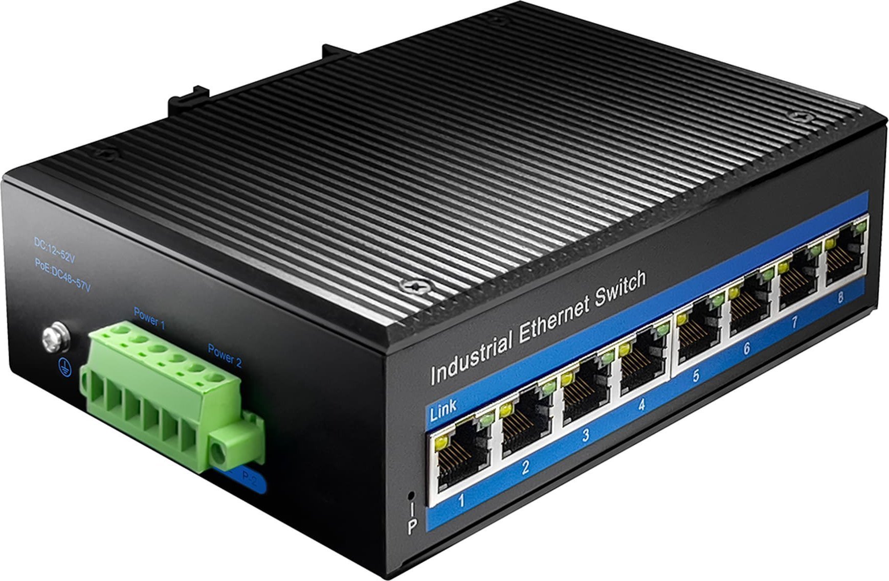 Cudy SWITCH PoE 8-port 8x30W 10/100 przemysłowy IF1008P