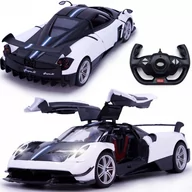 Zabawki zdalnie sterowane - SAMOCHÓD ZDALNIE STEROWANY PAGANI HUAYRA OTWIERANE DRZWI LEDY AUTKO RC - miniaturka - grafika 1