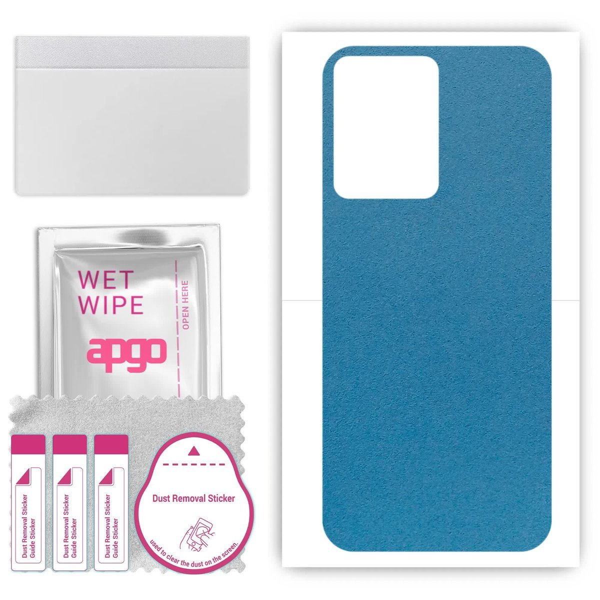 Folia naklejka skórka strukturalna na TYŁ Zamsz do Vivo Y02s - Zamsz Niebieski - apgo SKINS