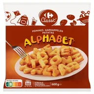 Frytki - Carrefour Classic Literki ziemniaczane wstępnie smażone 600 g - miniaturka - grafika 1