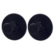 Wieszaki łazienkowe - Wieszak samoprzylepny Style okrągły 3m czarny mat 2 szt. - miniaturka - grafika 1