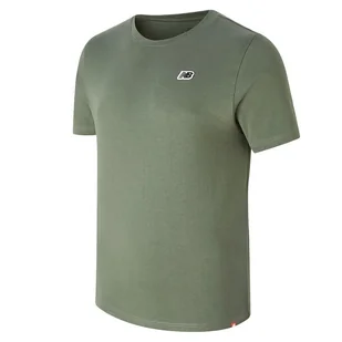 Koszulka New Balance MT23600DON - zielona - Koszulki sportowe męskie - miniaturka - grafika 1