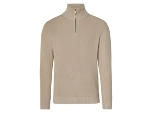 esmara Men Sweter troyer męski z bawełny (Beżowy, M (48/50)) - Swetry męskie esmara Men Sweter troyer męski z bawełny (Beżowy, M (48/50)) - Swetry męskie - miniaturka - grafika 1