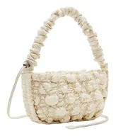Torebki damskie - Desigual Women's Accessories Fabric Across Body Bag, biała, biały - miniaturka - grafika 1