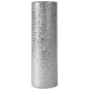Wazon EUROFIRANY Riso 11 x 30 cm Srebrny - Wazony i flakony - miniaturka - grafika 1