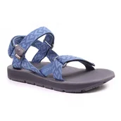 Sandały męskie - Męskie sandały trekkingowe Source Classic Pro Men's Sandals geometric blue - 44 - miniaturka - grafika 1