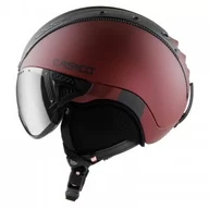 Kaski narciarskie - Kask narciarski CASCO SP-2 Visor Carbonic red XL - miniaturka - grafika 1