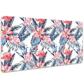 Podkładki na biurko - Mata ochronna na biurko Malowany flaming 100x50 cm, Dywanomat - miniaturka - grafika 1