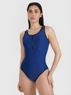 Stroje kąpielowe - 4F Kostium kąpielowy jednoczęściowy damski - granatowy L - miniaturka - grafika 1