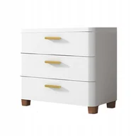 Szafki łazienkowe - BIAŁA SZAFKA Z SZUFLADAMI ŁAZIENKOWA 3 SZUFLADY WYSOKA 60cm RG24 - miniaturka - grafika 1