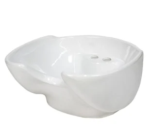 Profesjonalna Misa Ceramiczna Do Myjni Fryzjerskiej Biała CERAMIC-WHITE - Myjki fryzjerskie - miniaturka - grafika 1