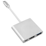 Adaptery i przejściówki - Maclean Adapter USB-C HDMI USB 3.0 USB-C MCTV-840 - miniaturka - grafika 1