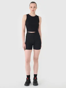 4F Legginsy krótkie dzianinowe damskie - czarne L - Spodenki damskie 4F Legginsy krótkie dzianinowe damskie - czarne L - Spodenki damskie - miniaturka - grafika 1