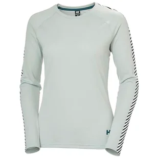 Helly Hansen Damska koszulka sportowa W LIFA Active Stripe Crew Ls Baselayer - Koszulki i topy damskie - miniaturka - grafika 1