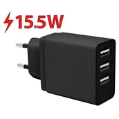 Ładowarki do telefonów - goGEN Ładowarka sieciowa ACH 301 3x USB-A 15,5W ACH301B - miniaturka - grafika 1