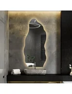 Lustra - Lustro o organicznym kształcie z podświetleniem - AURO LED 2, AURO 2: 50x108 - miniaturka - grafika 1