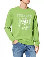 Bluzy męskie - United Colors of Benetton Męska bluza z kapturem, Zielony 16 N, XL - miniaturka - grafika 1