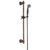 Słuchawki prysznicowe - Omnires ARTDECO-SORB zestaw prysznicowy suwany miedź antyczna - miniaturka - grafika 1