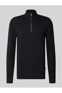 Bluza z kołnierzem z mieszanki bawełny z efektem dzianiny - Blend - Bluzy męskie Bluza z kołnierzem z mieszanki bawełny z efektem dzianiny - Blend - Bluzy męskie - miniaturka - grafika 1