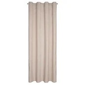 Zasłony - Zasłona z welwetu na przelotkach Octavia, 140x250 cm, Beżowa - miniaturka - grafika 1
