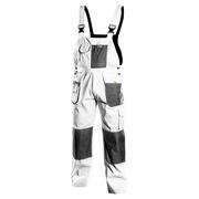 Odzież robocza - Topex Spodnie robocze na szelkach białe HD rozmiar S/48 81-140-S - miniaturka - grafika 1