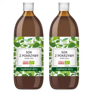 Bio Planet Sok z pokrzywy - suplement diety Zestaw 2 x 500 ml Bio - Soki i napoje niegazowane - miniaturka - grafika 1