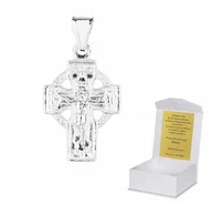 Biżuteria dla dzieci - 925 Srebrny Krzyżyk Prawosławny 3,68 g 3,2 cm K28 - miniaturka - grafika 1