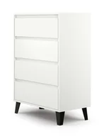 Inne meble do salonu - Komoda Berg 4S Biała - miniaturka - grafika 1