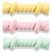 Zabawki dla psów - Trixie Junior szeleszcząca lina, gryzak, dla psa, lateks, 15 cm, różne kolory, z dźwiękiem - miniaturka - grafika 1