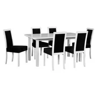 Stoły z krzesłami - Zestaw stół i 6 krzeseł drewnianych WENUS 5 S + ROMA 3 - miniaturka - grafika 1