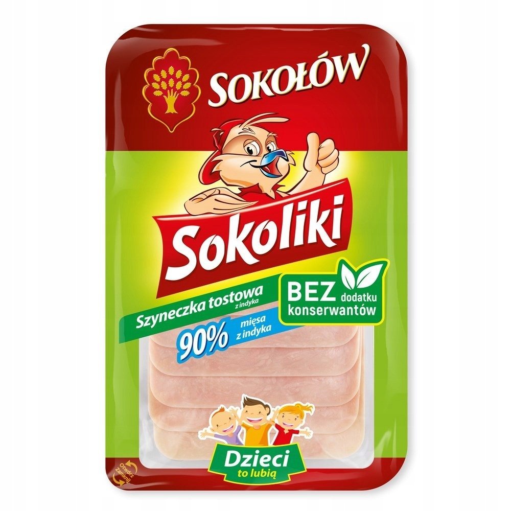 Sokoliki Szyneczka Tostowa z Indyka - Bez Laktozy 100 g