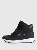 Śniegowce damskie - 4F Buty zimowe śniegowce DCX z ociepliną Primaloft damskie - czarne 41 - miniaturka - grafika 1