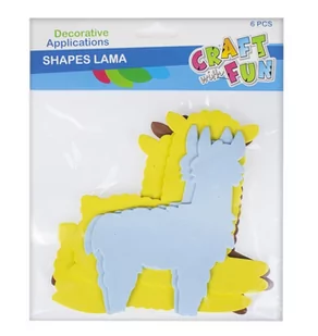 Craft with Fun Ozdoba dekoracyjna Pian Lama 6szt Pbh 24/144 - Przybory szkolne - miniaturka - grafika 2