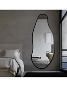 Lustra - Lustro o organicznym kształcie w ramie - BARYT W RAMIE, BARYT: 40X103 - miniaturka - grafika 1