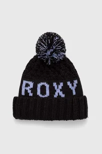 Roxy czapka kolor czarny z grubej dzianiny - Czapki damskie - miniaturka - grafika 1