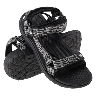 Męskie Sandały HI-TEC HANARY 31023-BLACK/GREY – Czarny - Sandały męskie - miniaturka - grafika 1