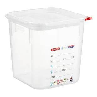 Pojemnik na produkty z polipropylenu 195x195x190 mm, 4 l ARAVEN, 11852 - Pojemniki kuchenne - miniaturka - grafika 1