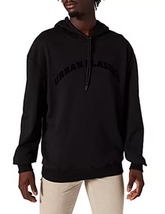Urban Classics Męska bluza z kapturem Gate Hoody, czarny, 5XL - Bluzy męskie - miniaturka - grafika 1