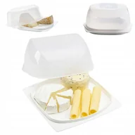 Pojemniki kuchenne - Duży POJEMNIK NA SER Tupperware CHEESMART pojemnik na wędliny 20x20x10cm - miniaturka - grafika 1