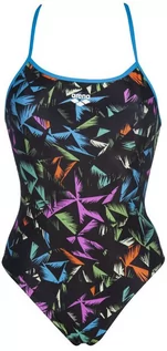Stroje kąpielowe - Arena Multicolor Palms Accellerate Back Jednoczęściowy strój kąpielowy Kobiety, czarny/kolorowy DE 32 2021 Stroje kąpielowe 002833850-850-34 - grafika 1