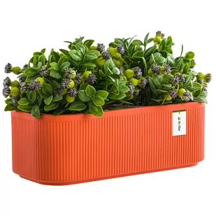 Doniczka osłonka ceramiczna Pomarańczowa 30 cm H10,5 cm Mat Nowoczesna Stylowa - Donice Doniczka osłonka ceramiczna Pomarańczowa 30 cm H10,5 cm Mat Nowoczesna Stylowa - Donice - miniaturka - grafika 1