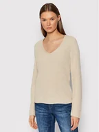 Swetry damskie - Marc O'Polo Sweter B01 6059 60097 Beżowy Regular Fit - miniaturka - grafika 1