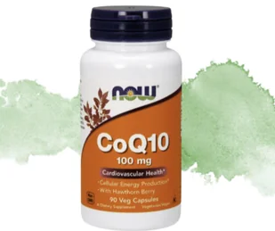 CoQ10 100 mg (KOENZYM Q10 + GŁÓG) 90 kapsułek NOW - Suplementy naturalne - miniaturka - grafika 1