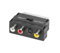 Złącza, przejściówki, adaptery - Vivanco 47048 S-VHS Mini DIN / Scart - miniaturka - grafika 1