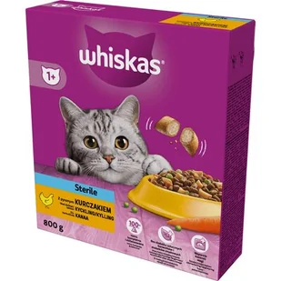 Karma dla kota WHISKAS Sterile Kurczak 800 g - Sucha karma dla kotów - miniaturka - grafika 1