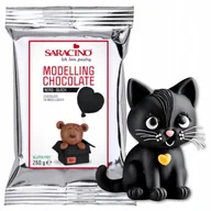 Dodatki do ciast w proszku - Czekolada plastyczna do dekoracji tortu modelowania figurek czarny 250g - miniaturka - grafika 1