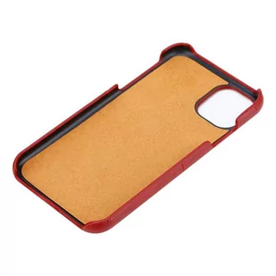 Crong Neat Cover - Etui iPhone 11 Pro z kieszeniami (czerwony) - Etui i futerały do telefonów - miniaturka - grafika 4