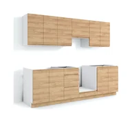 Meble kuchenne - Zestaw Mebli Kuchennych Alba 265 Hikora - miniaturka - grafika 1